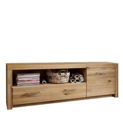 Wohnen 170cm breites TV Board aus geölter Wildeiche - Loitons