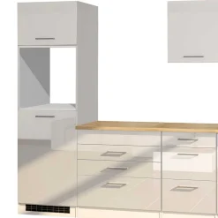 Wohnen 300cm Fertige Küche ohne Einbaugeräte - Cuneo (achtteilig)