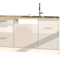 Wohnen 300cm Fertige Küche ohne Einbaugeräte - Cuneo (achtteilig)