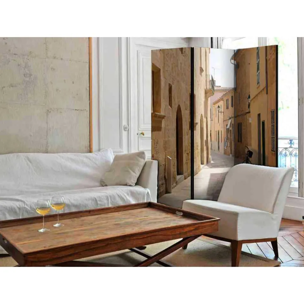 Wohnen 135cm Foto Paravent Gasse auf Mallorca - Andarina