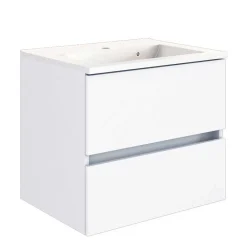 Wohnen 60cm Hänge-Waschtisch in Weiß - Vandan