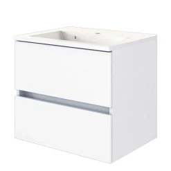 Wohnen 60cm Hänge-Waschtisch in Weiß - Vandan