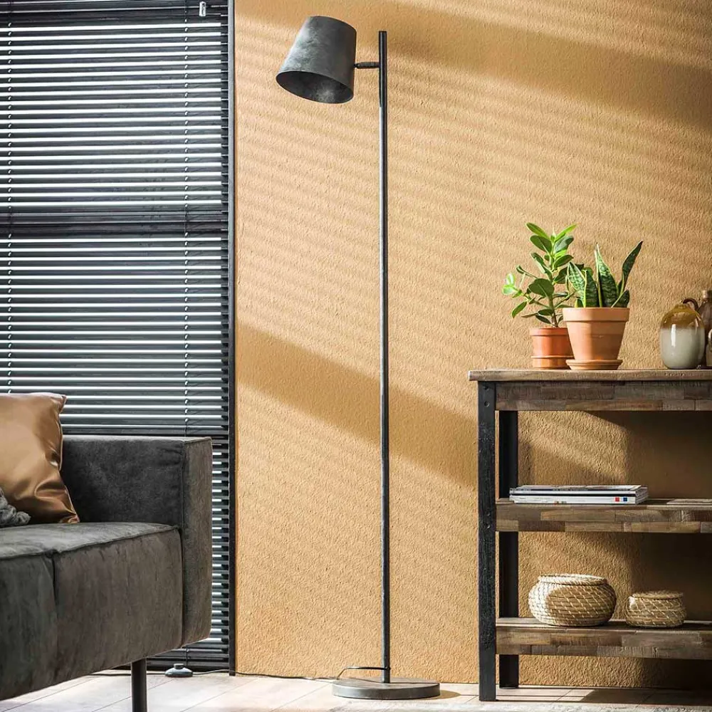 Wohnen Lampen & Leuchten*157cm hohe Stehlampe in Anthrazit - Cerine