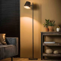 Wohnen Lampen & Leuchten*157cm hohe Stehlampe in Anthrazit - Cerine