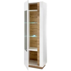 Wohnen Skandinavische Möbel|Vitrinen*194cm hohe Vitrine zweifarbig - Myrda I
