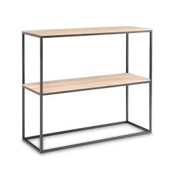 Wohnen Telefontische*90cm hoher Konsolentisch mit zwei Ablagen - Emjara