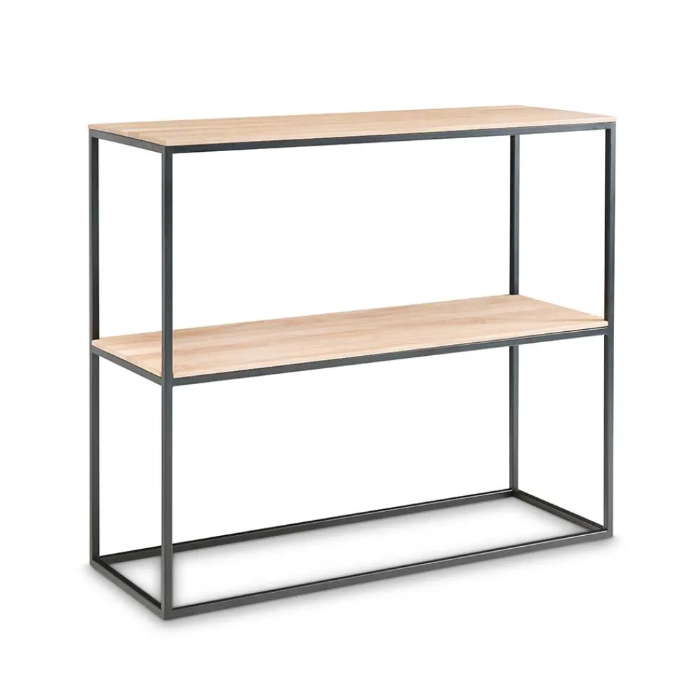 Wohnen Telefontische*90cm hoher Konsolentisch mit zwei Ablagen - Emjara