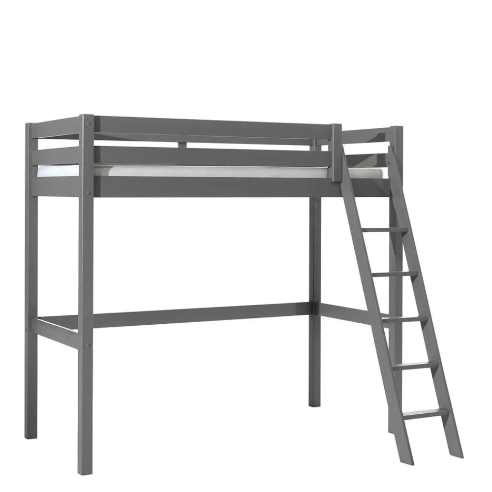 Kinder Wohnen 190cm hohes Hochbett in 90x200 oder 140x200 - Symca