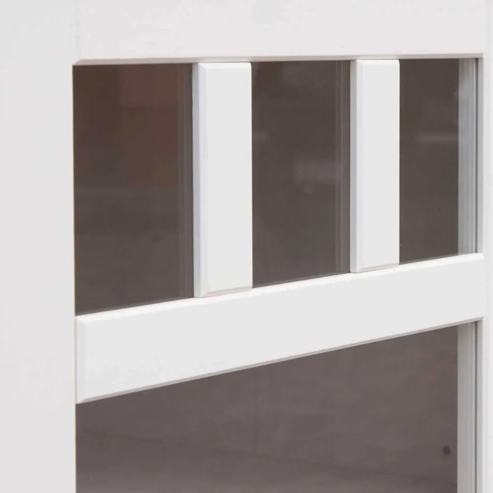 Wohnen Landhausmöbel|Sideboards*130cm Landhauskommode mit Glaseinsatz - Manipur