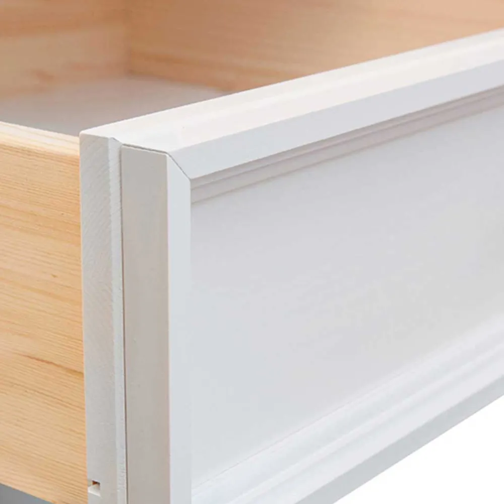 Wohnen Landhausmöbel|Sideboards*130cm Landhauskommode mit Glaseinsatz - Manipur