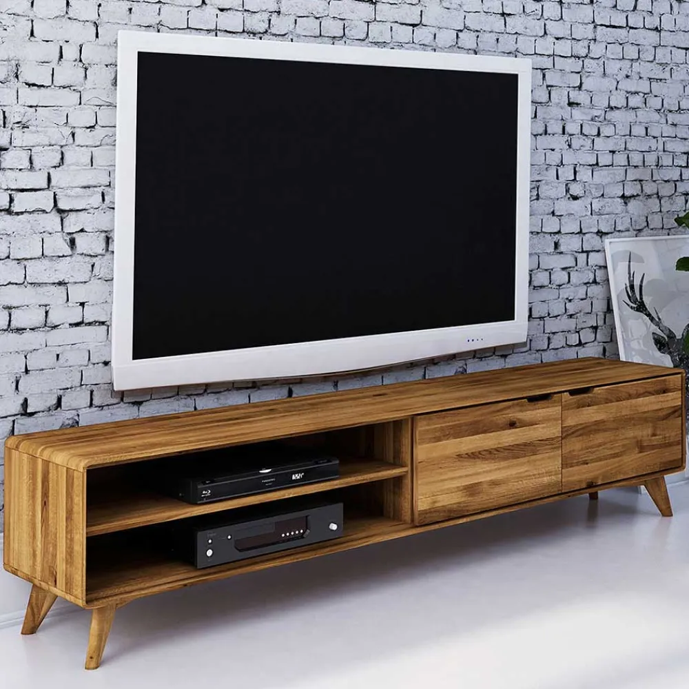 Wohnen Tv & Hifi-Möbel|Tv & Hifi-Möbel*220cm lange TV Kommode aus Wildeiche - Eavy