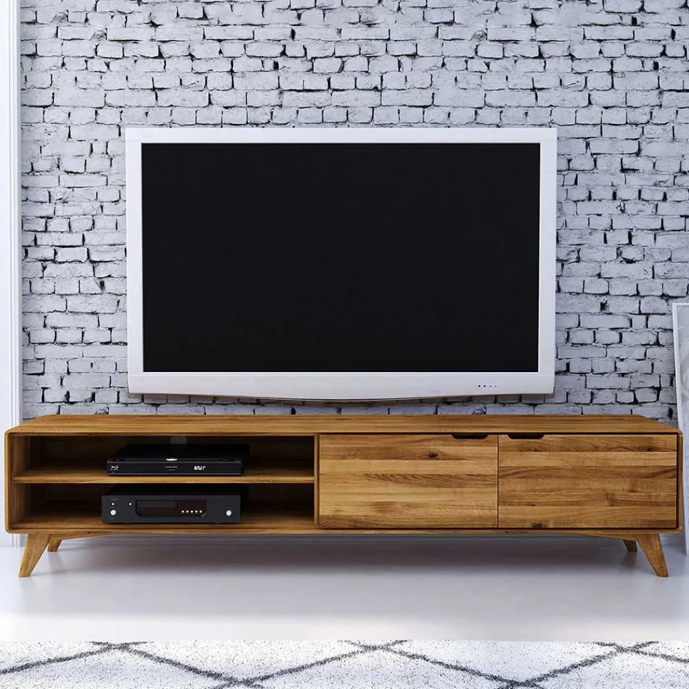 Wohnen Tv & Hifi-Möbel|Tv & Hifi-Möbel*220cm lange TV Kommode aus Wildeiche - Eavy