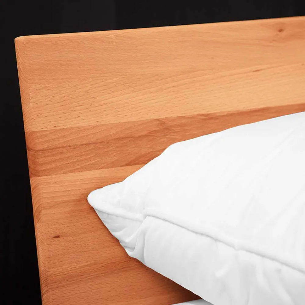 Wohnen 220cm langes Bett aus geölter Kernbuche - Junola VI