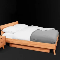 Wohnen Jugendbetten*220cm langes Einzelbett mit Bettkasten - Junola III