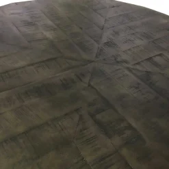 Wohnen 120cm runder Holz Esstisch in Grey Wash - Nicoletta