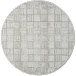 Wohnen 120cm runder Teppich mit kurzem Flor - Taomy