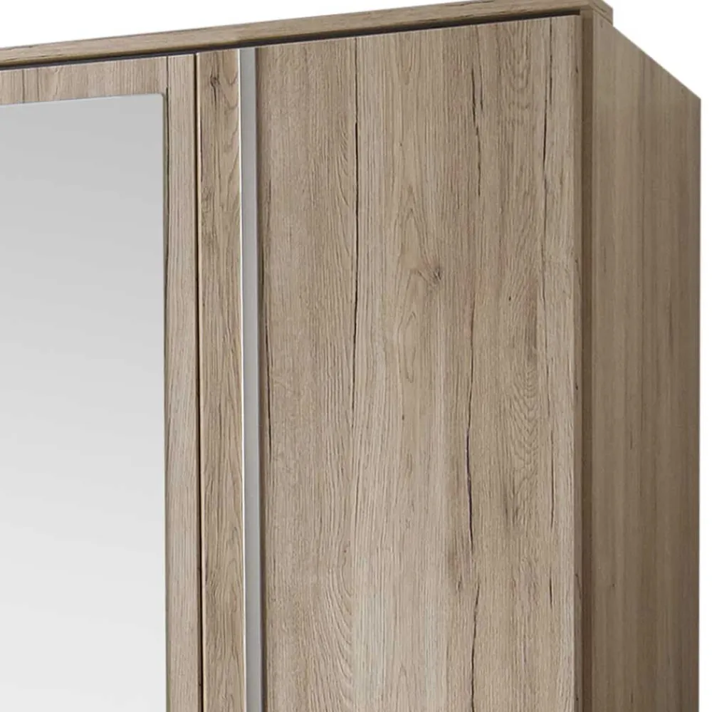 Wohnen 135cm Schlafzimmer Schrank in Eiche San Remo - Lagunara