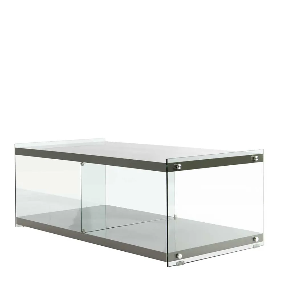 Wohnen 120cm TV Board in Hochglanz Grau - Verez