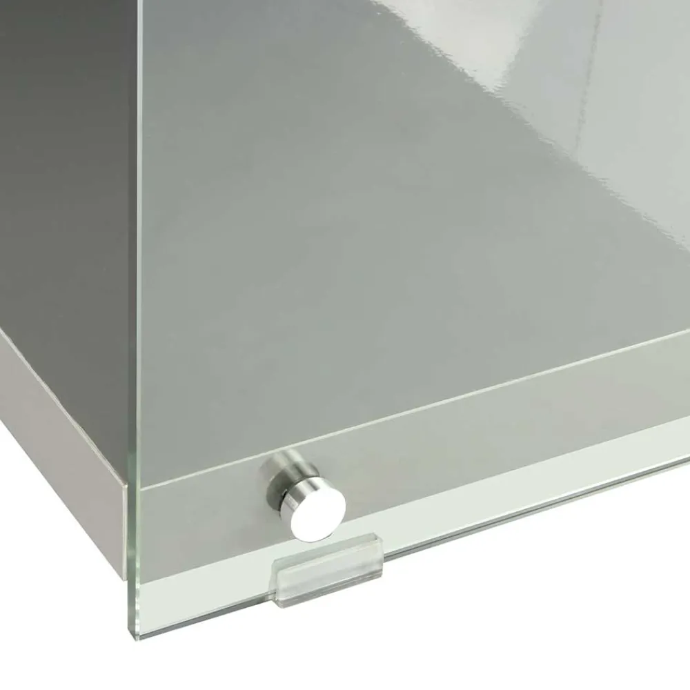 Wohnen 120cm TV Board in Hochglanz Grau - Verez