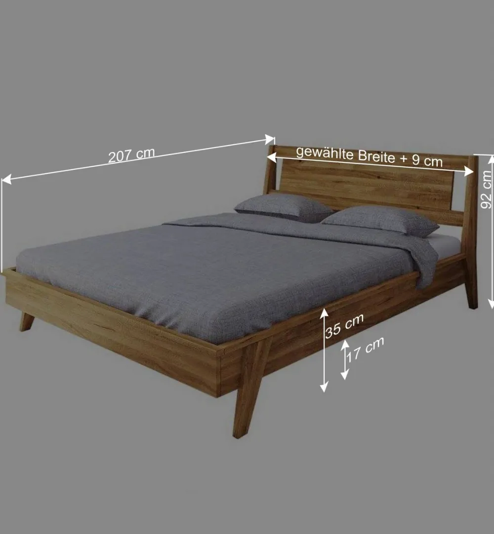 Wohnen 190cm Unterlänge Bettgestell aus Holz - Hardus
