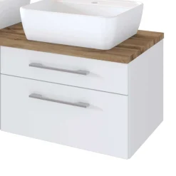 Wohnen 120cm Waschtisch für 2 Personen in Weiß - Enwicos