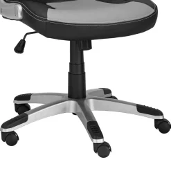 Wohnen Computerstuhl in Schwarz mit Grau - Frunz