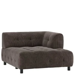 Wohnen Sofas|Sofa*Cord Modulsofa Eckteil in Graubraun - Vita
