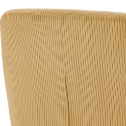 Wohnen Stühle|Retro Möbel*Cordstühle in Gold Gelb - Xaidon (2er Set)