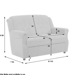 Wohnen Tische|Küchen-Essgruppen*Couch Garnitur im klassischen Stil - Mabu (dreiteilig)