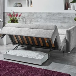 Wohnen Couch mit Faltmechanik - Bettfunktion - Snecda