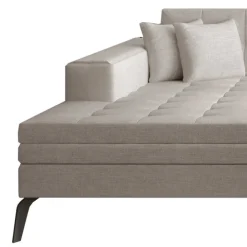 Wohnen Sofas|Sofa*Couchecke mit Schlaffunktion in Beige - Celorma