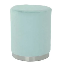 Wohnen Sessel & Hocker|Barhocker*Couchhocker in Hellblau mit Silber - Lightning