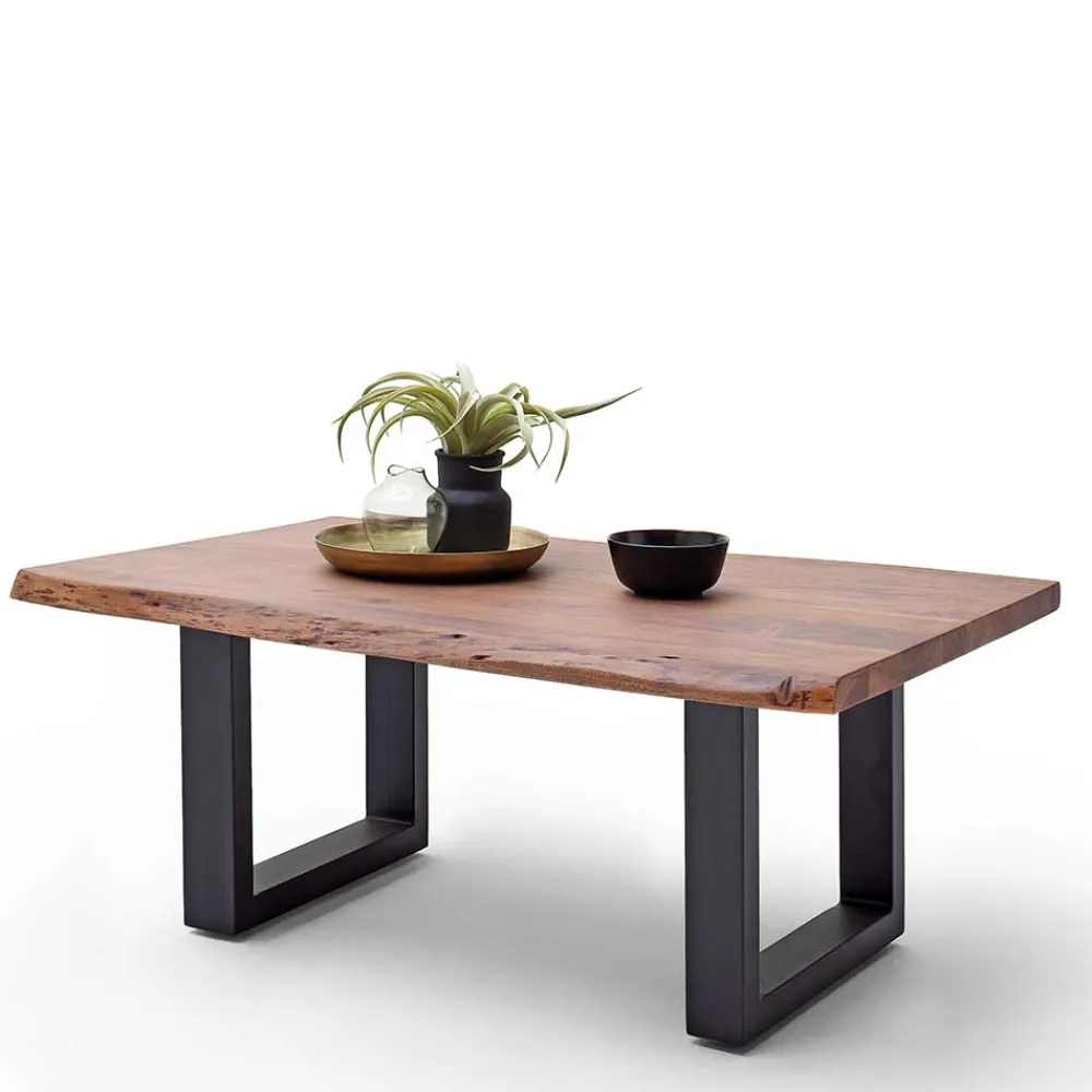 Wohnen Couchtisch in Walnussfarben Akazienholz - Paytons