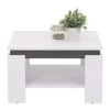 Wohnen Couchtisch in Weiß mit Anthrazit - Blacky