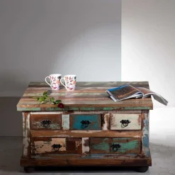 Wohnen Landhausmöbel|Designermöbel*Couchtisch Jamaica im Vintage Design