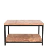 Wohnen Loft Möbel|Industrial Möbel*Couchtisch mit Ablageboden aus Massivholz - Jeen