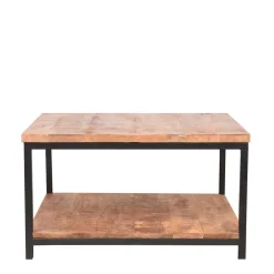 Wohnen Loft Möbel|Industrial Möbel*Couchtisch mit Ablageboden aus Massivholz - Jeen