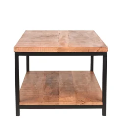 Wohnen Loft Möbel|Industrial Möbel*Couchtisch mit Ablageboden aus Massivholz - Jeen