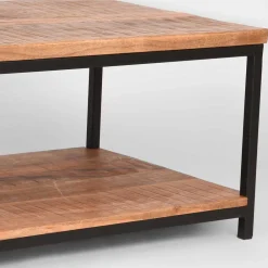 Wohnen Loft Möbel|Industrial Möbel*Couchtisch mit Ablageboden aus Massivholz - Jeen