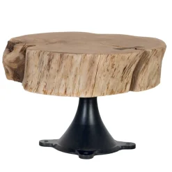 Wohnen Designermöbel*Couchtisch mit dicker Baumscheibe als Platte - Corgova