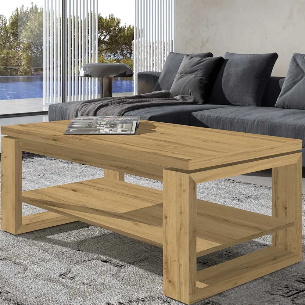 Wohnen Couchtisch mit höhenverstellbarer Platte - Nelida