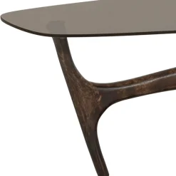 Wohnen Designermöbel*Couchtisch mit Platte aus getöntem Glas - Gabela