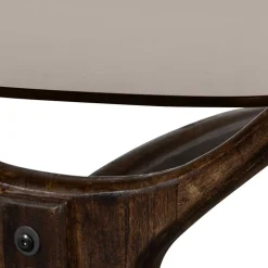 Wohnen Designermöbel*Couchtisch mit Platte aus getöntem Glas - Gabela