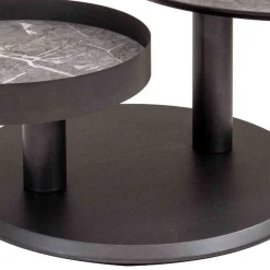 Wohnen Designermöbel*Couchtisch mit zwei Platten verdrehbar - Lachea