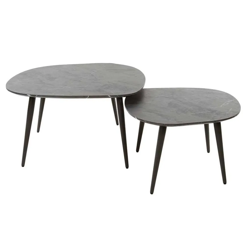 Wohnen Retro Möbel|Couchtisch*Couchtisch Paar im Retrostil - Simonas (zweiteilig)