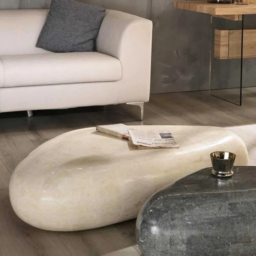 Wohnen Designermöbel*Couchtisch Romina aus Stein