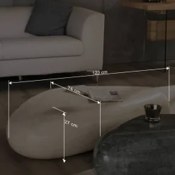 Wohnen Designermöbel*Couchtisch Romina aus Stein