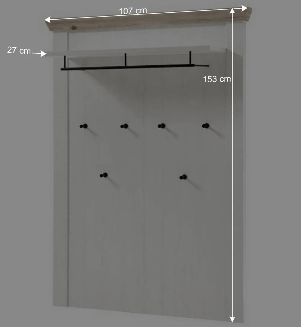 Wohnen Country Flur Garderobe & Möbel Set - Nedita (fünfteilig)