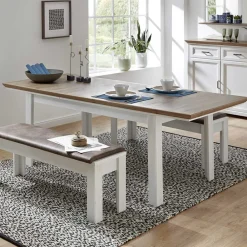 Wohnen Esszimmertische|Tische*Country Style Ausziehtisch zweifarbig - Sinolita