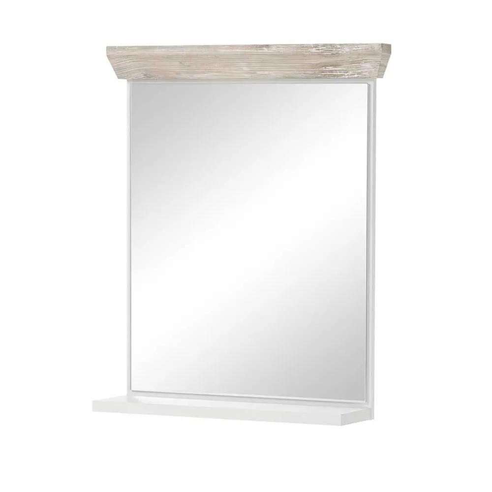 Wohnen Country Style Badspiegel mit Ablage - Doules